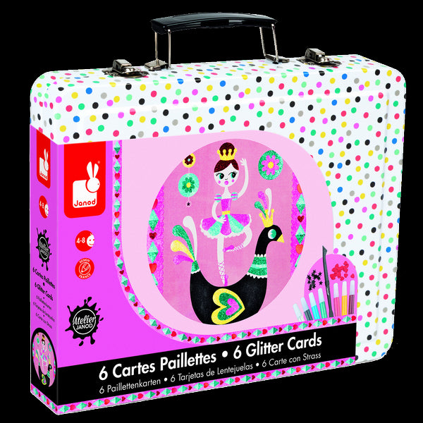 Janod 07757 - Glitter Cards Ballerine