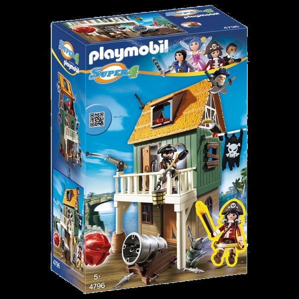 Playmobil Super 4 4796 - Forte dei Pirati Mimetico con Ruby