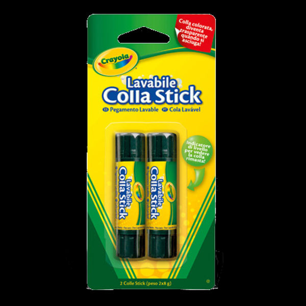 Crayola 561129 - 2 Colle Stick Lavabili