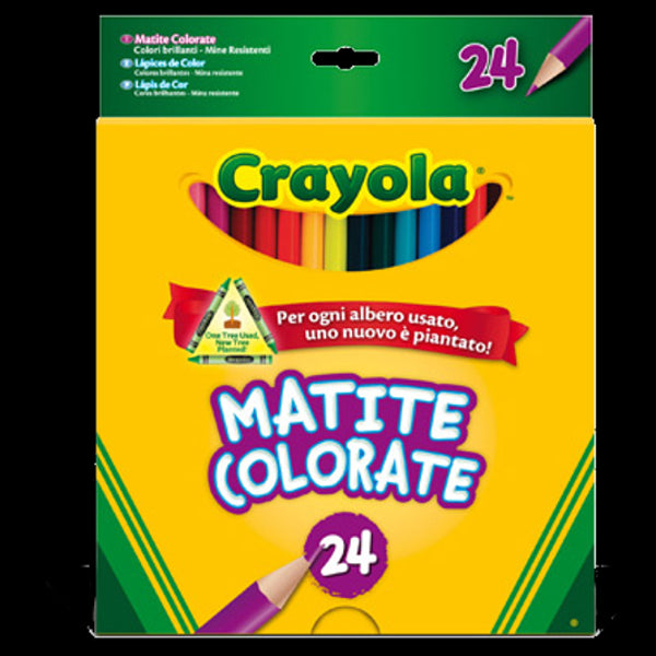 24 Matite Colorate Pastelli Crayola 3624