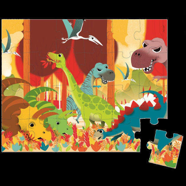 Janod 02873 - Puzzle Dinosauri 24pz