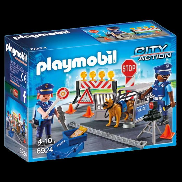 Playmobil City Action 6924 - Posto di Blocco della Polizia
