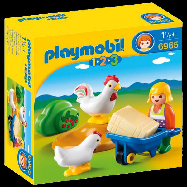 Playmobil 1.2.3 6965 - Contadina con Animali