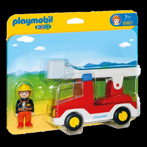 Playmobil 1.2.3 6967 - Autoscala Pompieri