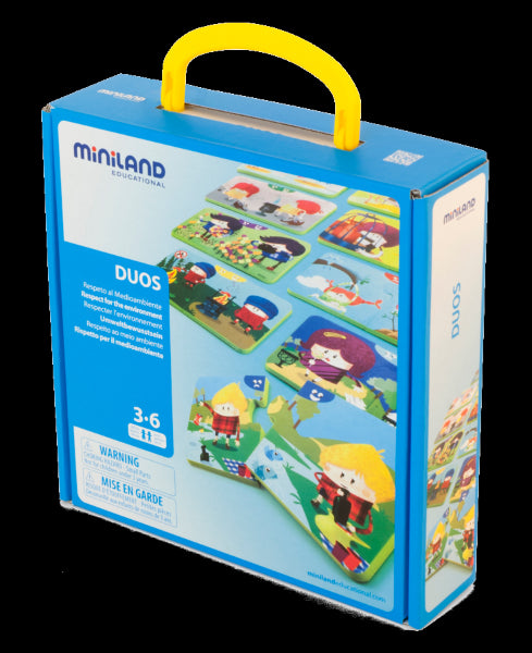 Miniland 36071 - Puzzle Duo Apprendi l'Ambiente 20pz