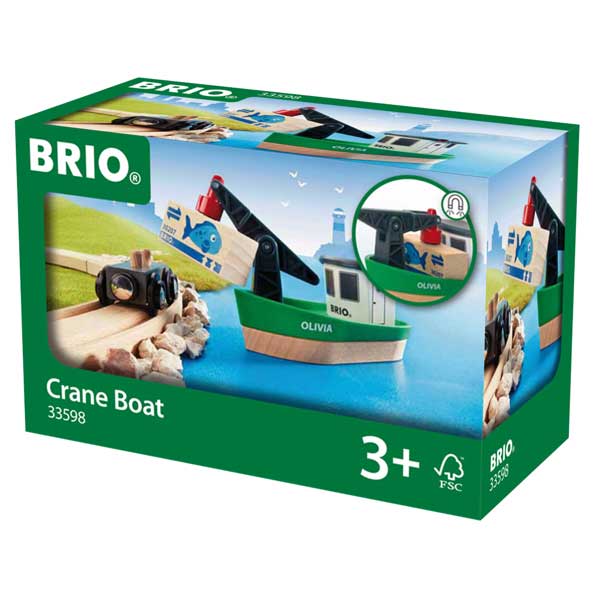 Brio 33598 - Nave Carico con Gru