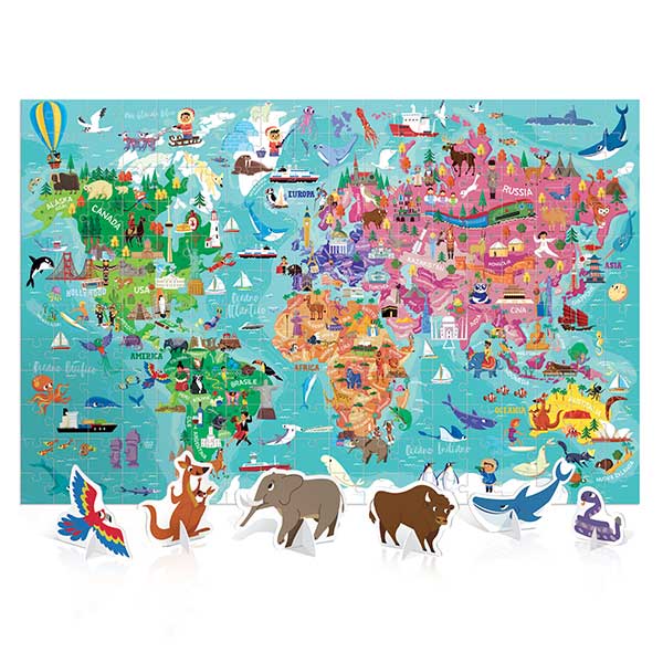 Headu 20430 - Puzzle Viaggio nel Mondo 216pz