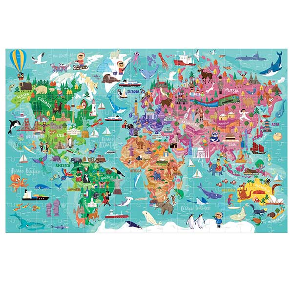 Headu 20430 - Puzzle Viaggio nel Mondo 216pz