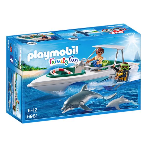 Playmobil 6981 - Sub con Motoscafo e Delfini