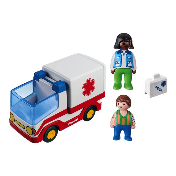 Playmobil 1.2.3. 9122 - Ambulanza