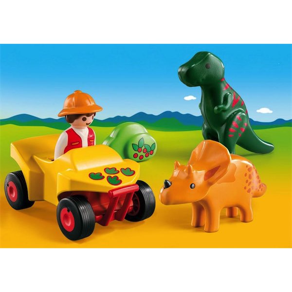 Playmobil 1.2.3. 9120 - Esploratore con Dinosauri