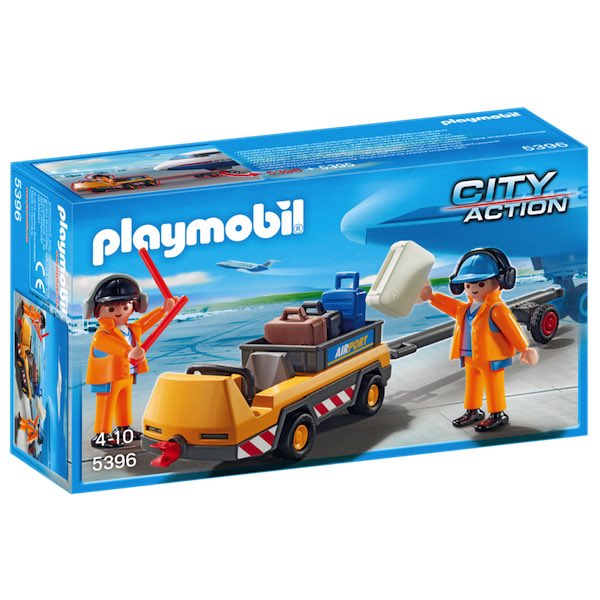 Playmobil 5396 - Veicolo Trasporto Bagagli con Addetti