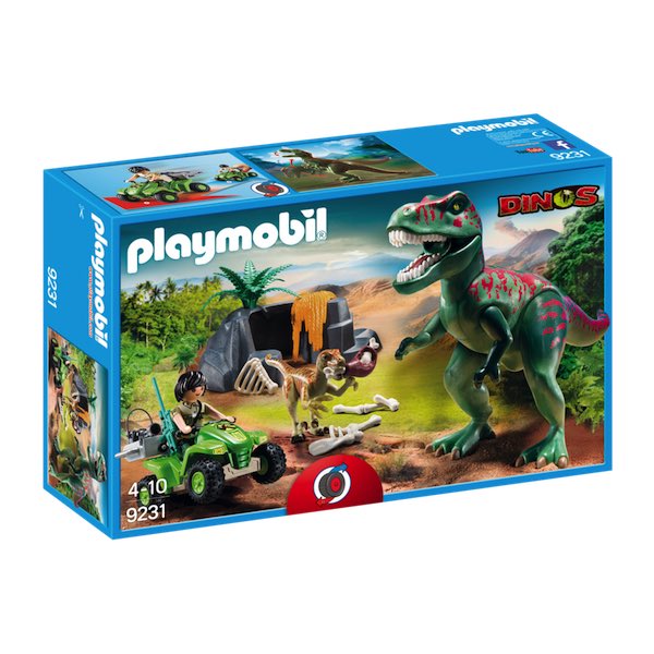 Playmobil Dinos 9231 - Tirannosauro Rex con Espolatore e Quad