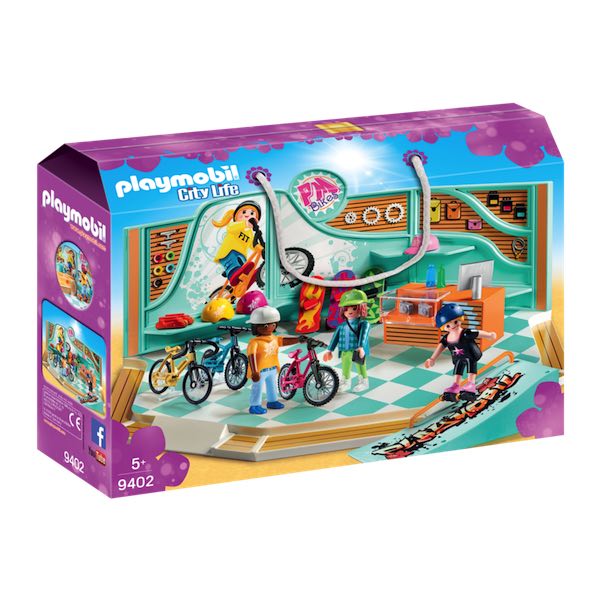 Playmobil City Life 9402 - Negozio di Skate e Biciclette