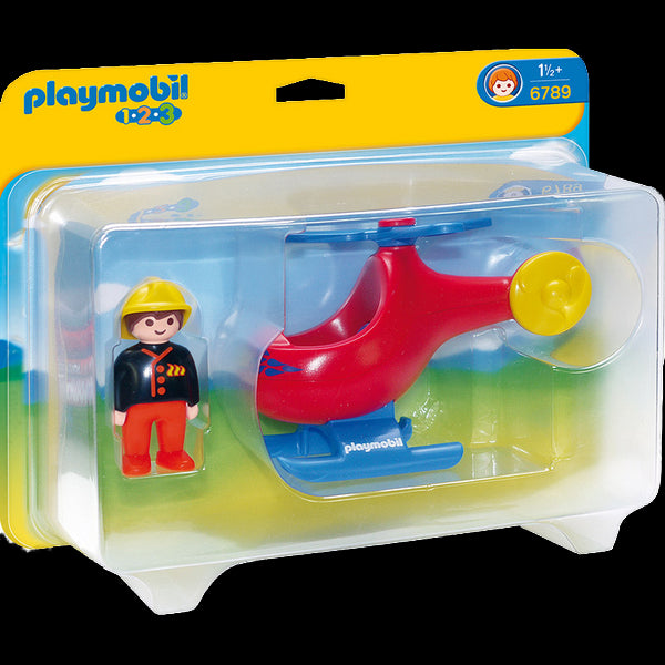 Playmobil 6789 - Elicottero dei Pompieri 1.2.3