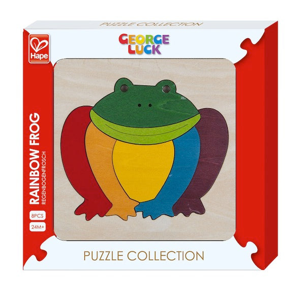 Puzzle George Luck Rana Arcobaleno Hape E6503