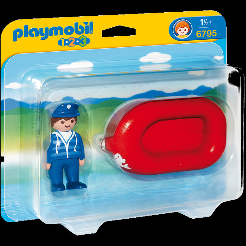 Playmobil 6795 - Marinaio con Gommone 1.2.3