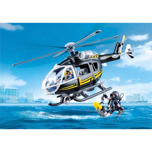 Playmobil City Action 9363 - Elicottero Unità Speciale con Sommozzatore
