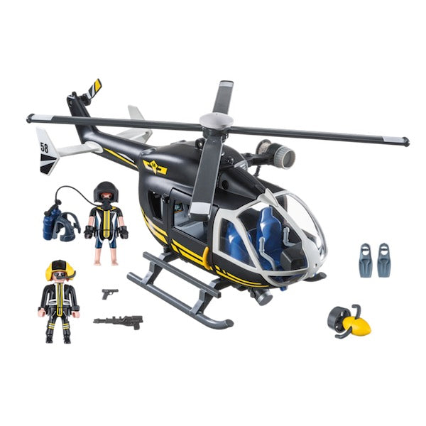 Playmobil City Action 9363 - Elicottero Unità Speciale con Sommozzatore