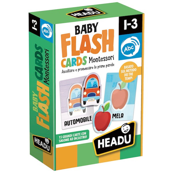 Headu 21666 - Baby Flash Cards Montessori