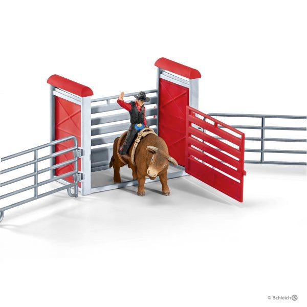 Schleich 41419 - Toro da Rodeo con Cowboy