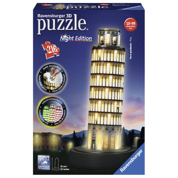 Ravensburger 12515 - Torre di Pisa Night Edition 216 pz