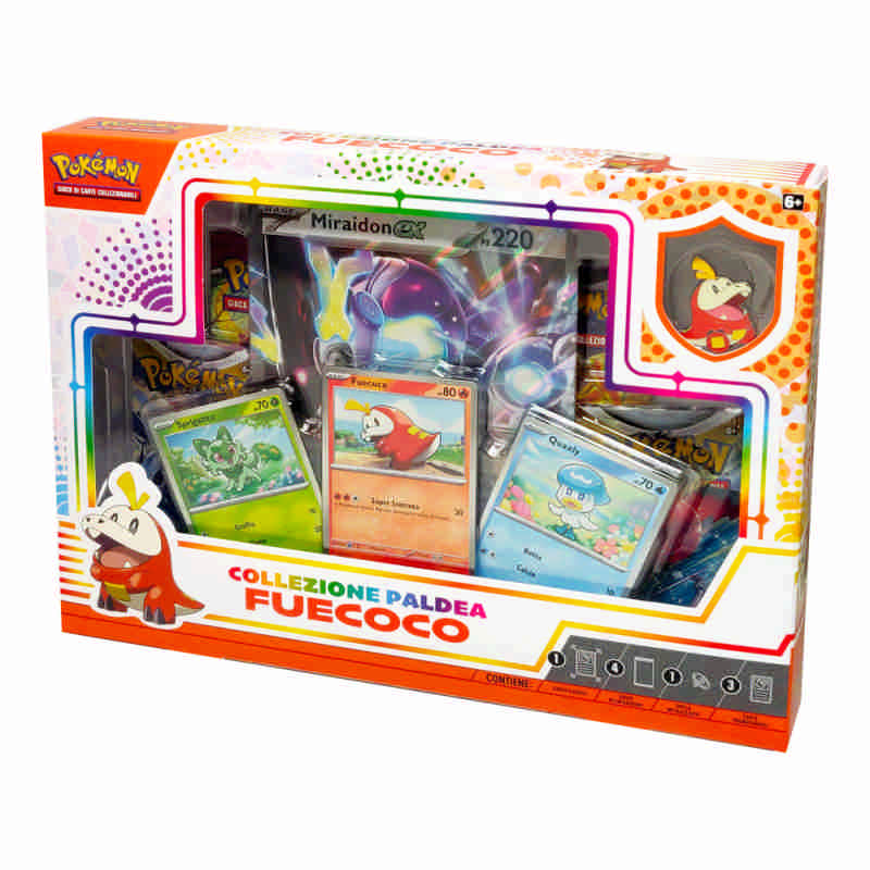 Collezione Paldea Fuecoco Pokemon Miradon