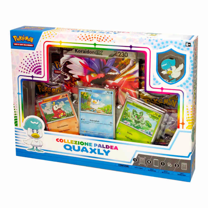 Collezione Paldea Quaxly Pokemon Koraidon