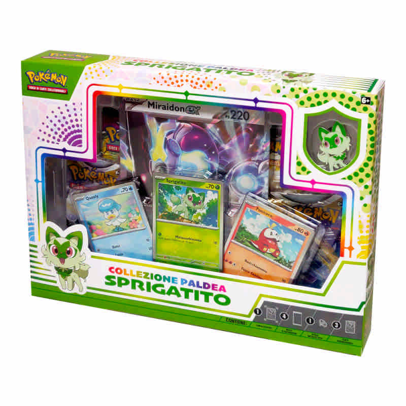 Collezione Paldea Sprigatito Pokemon Miraidon