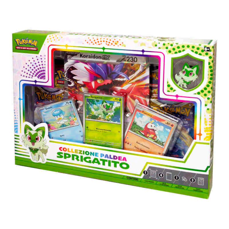 Collezione Paldea Sprigatito Pokemon Koraidon