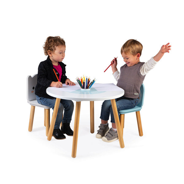 Tavolo per bambini e due sedie in legno Janod - su